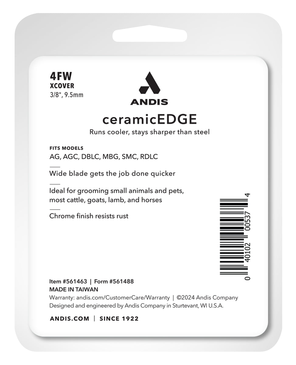 Andis 4FW XCover CeramicEdge Blade Set 3/8", 9.5mm