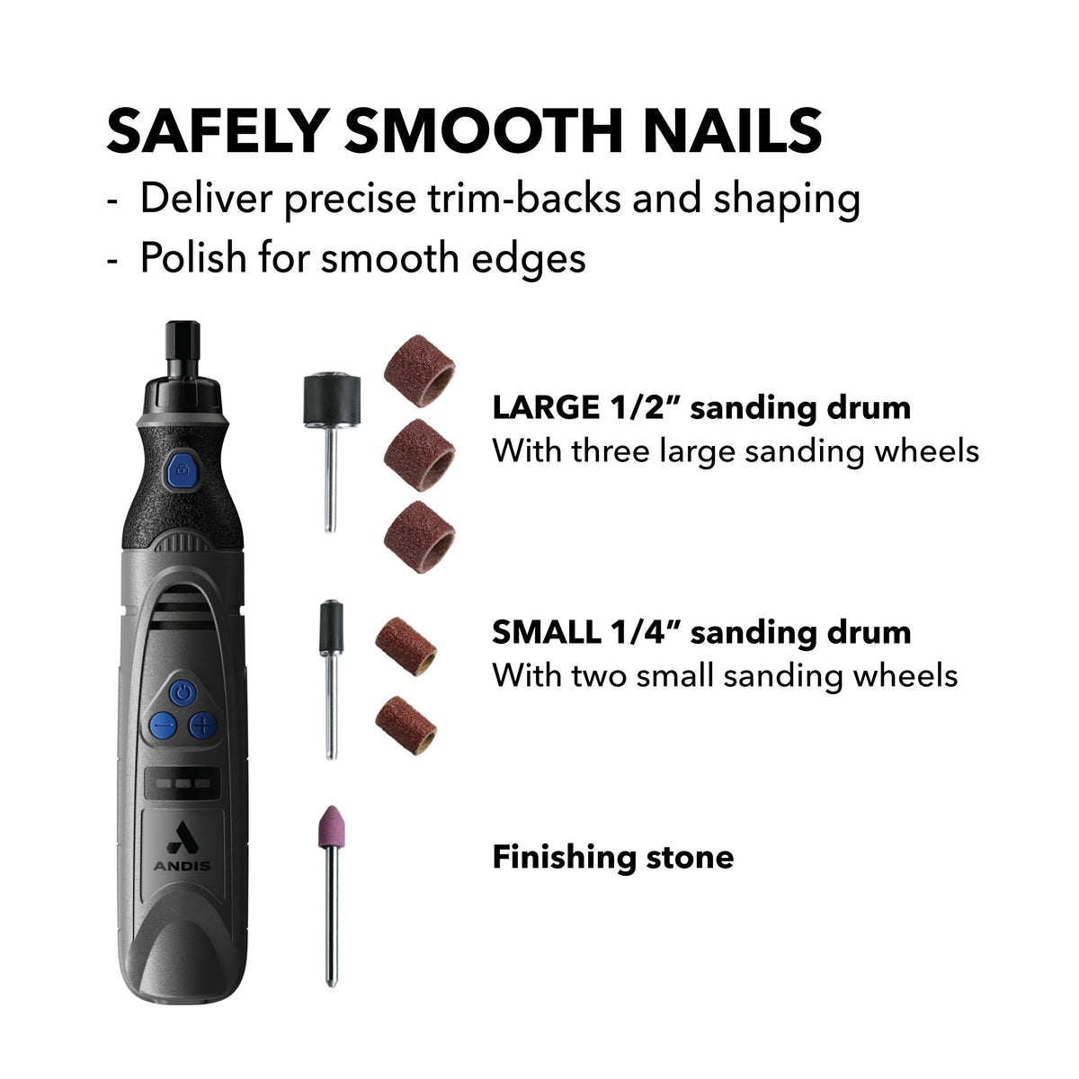 Andis DNG-1- Cordless Nail Grinder 6-Speed - VBL