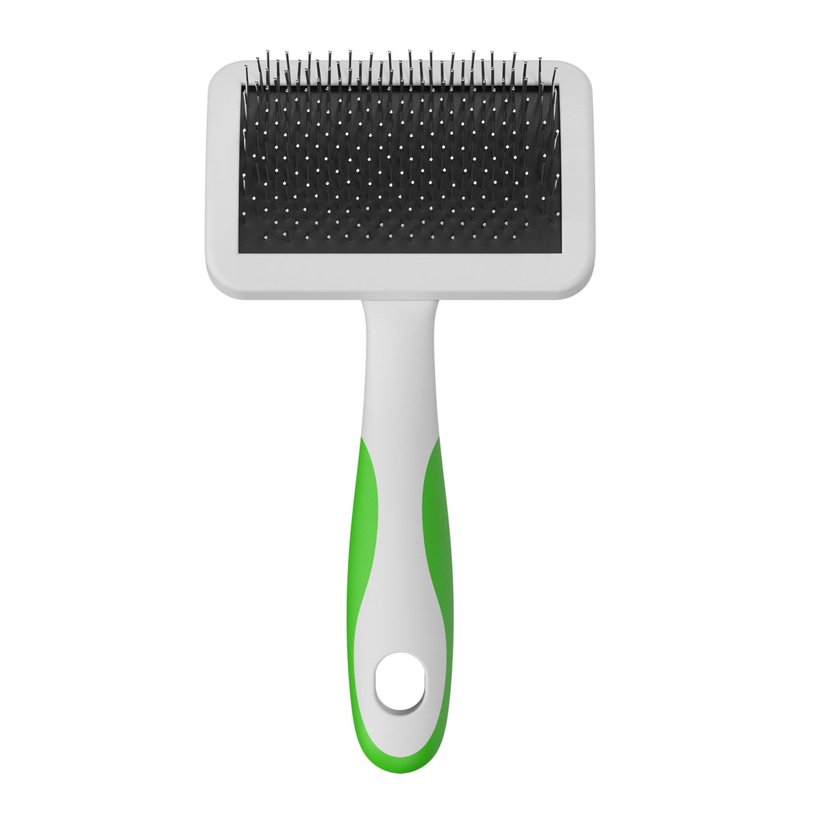 Andis Medium Firm Slicker Brush - Green/White - VBL