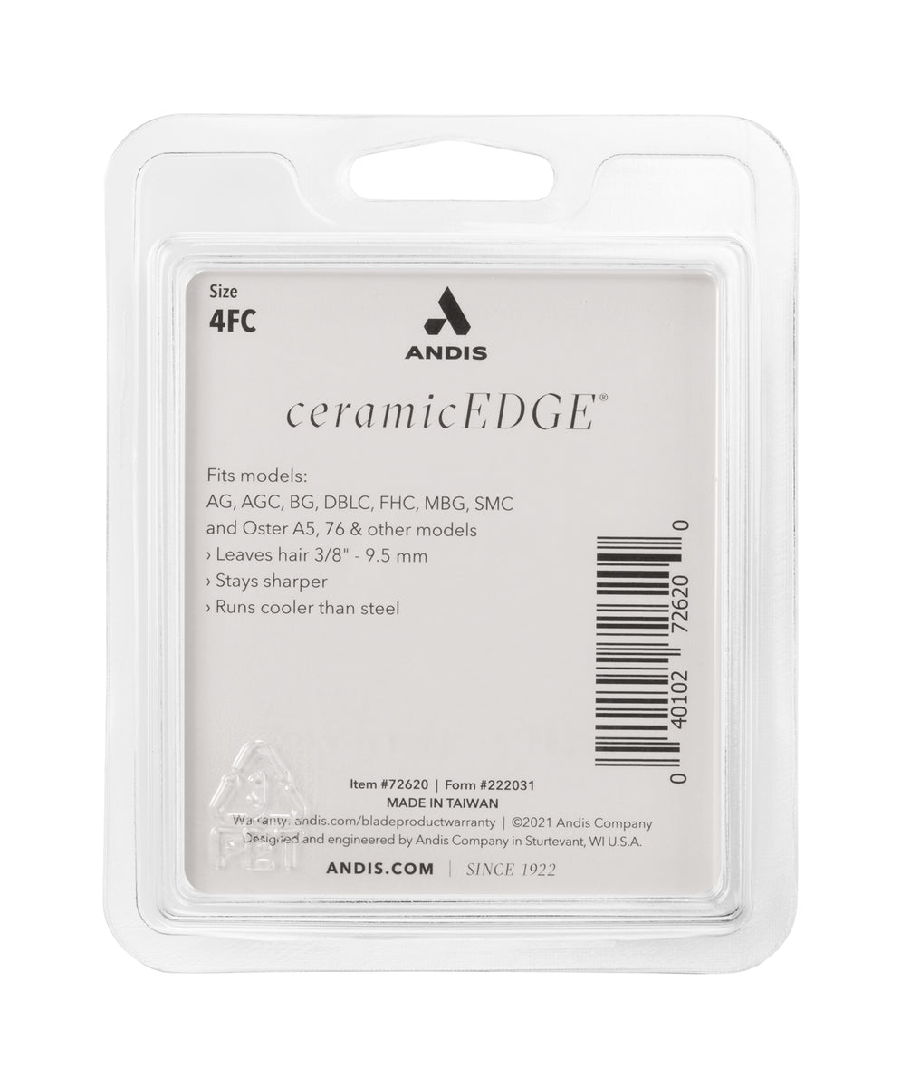 Andis 4FC CeramicEdge Blade Set, 3/8" - 9.5 mm