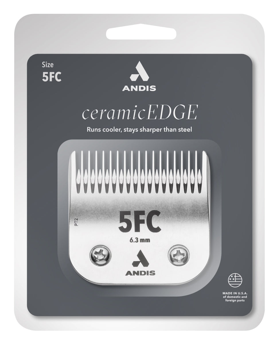 Andis #5FC CeramicEdge Blade Set, 1/4" - 6.3 mm