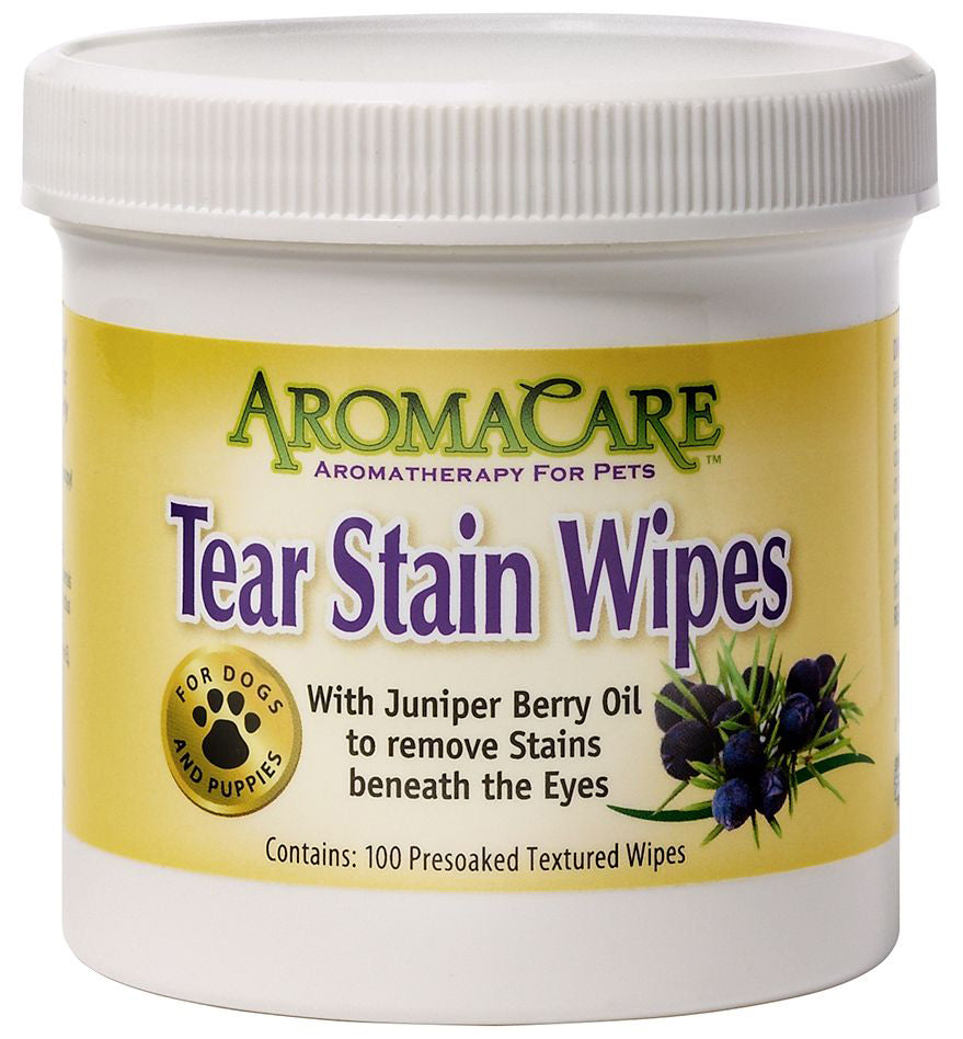 AromaCare Tear Stain Remover Wipes, 100 Count