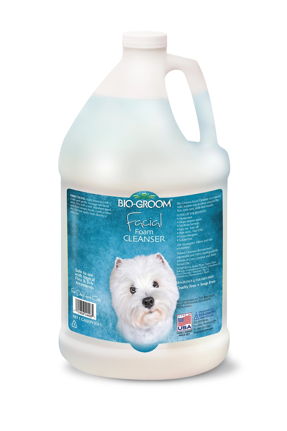 Bio-Groom Facial Foam Cleanser Gallon