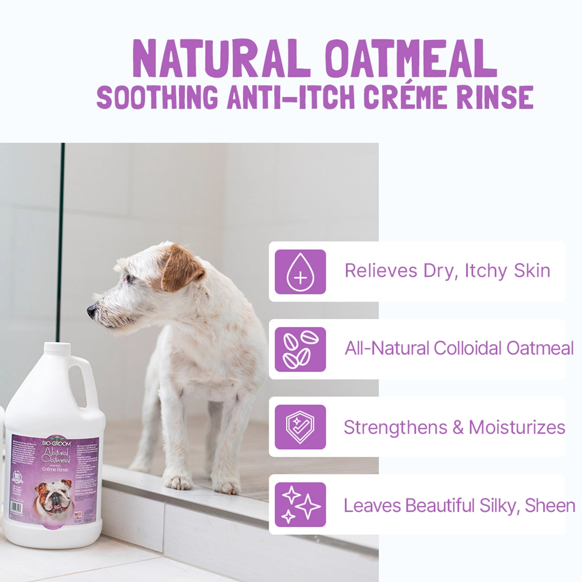 Bio-Groom Natural Oatmeal Crème Rinse Gallon