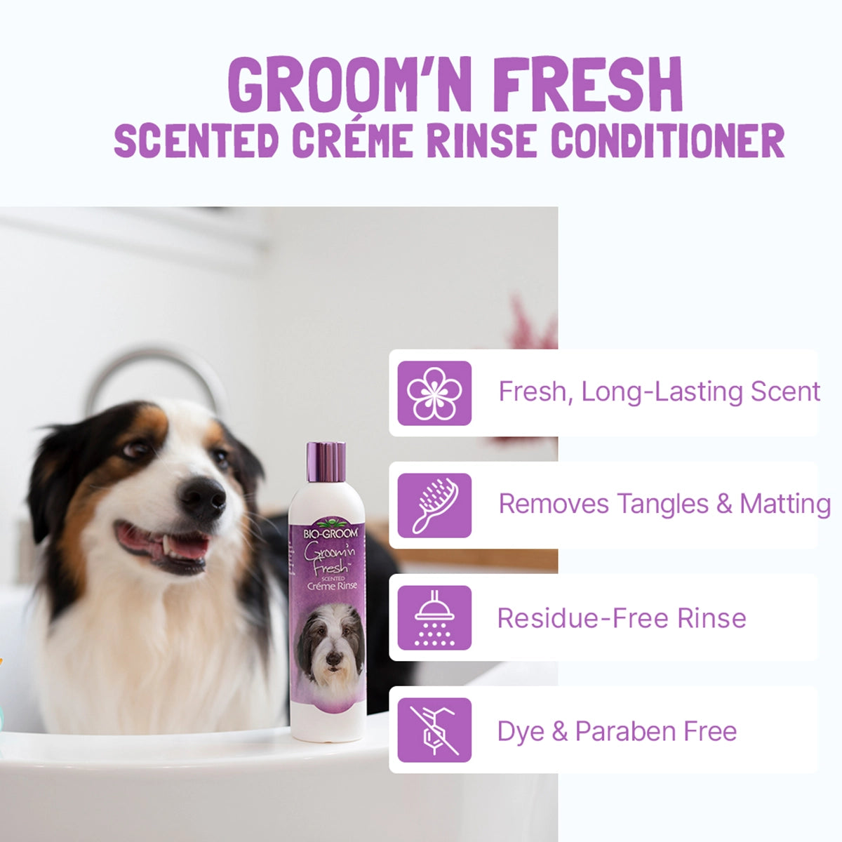 Bio-Groom Groom'N Fresh Crème Rinse 12oz