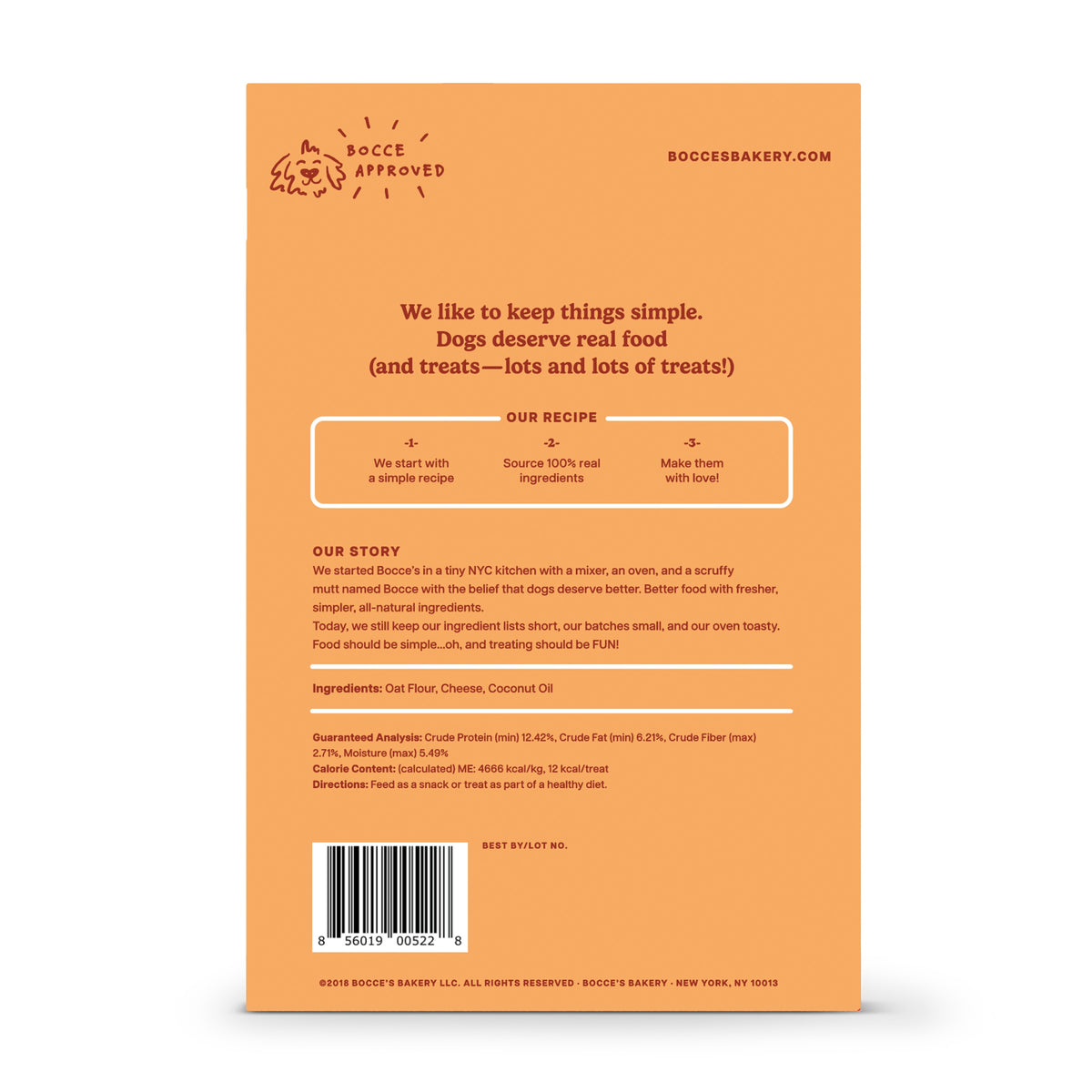 Bocce's Bakery Cheese Biscuit Boxes Dog Treats 14oz