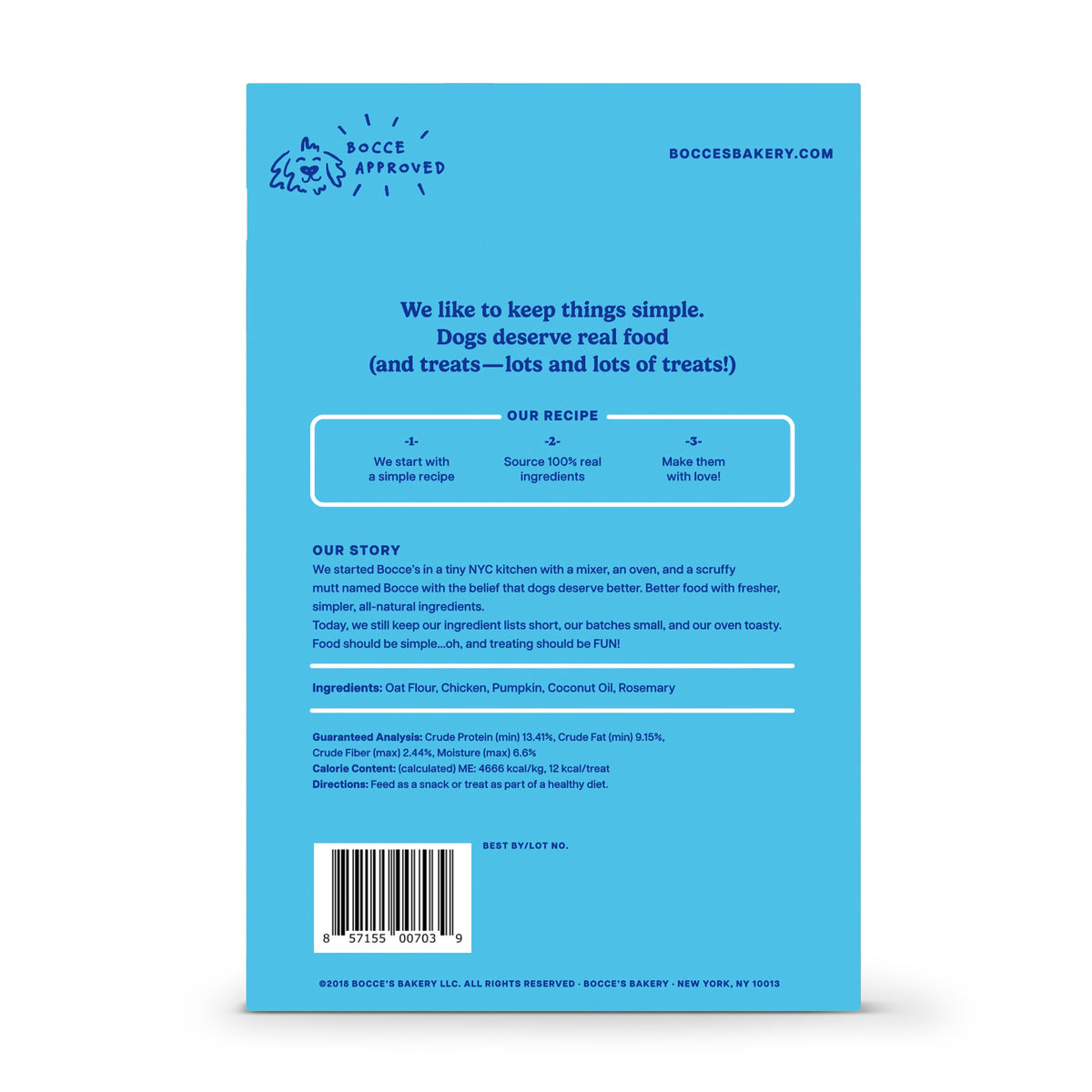 Bocce's Bakery Chicken Biscuit Boxes Dog Treats 14oz