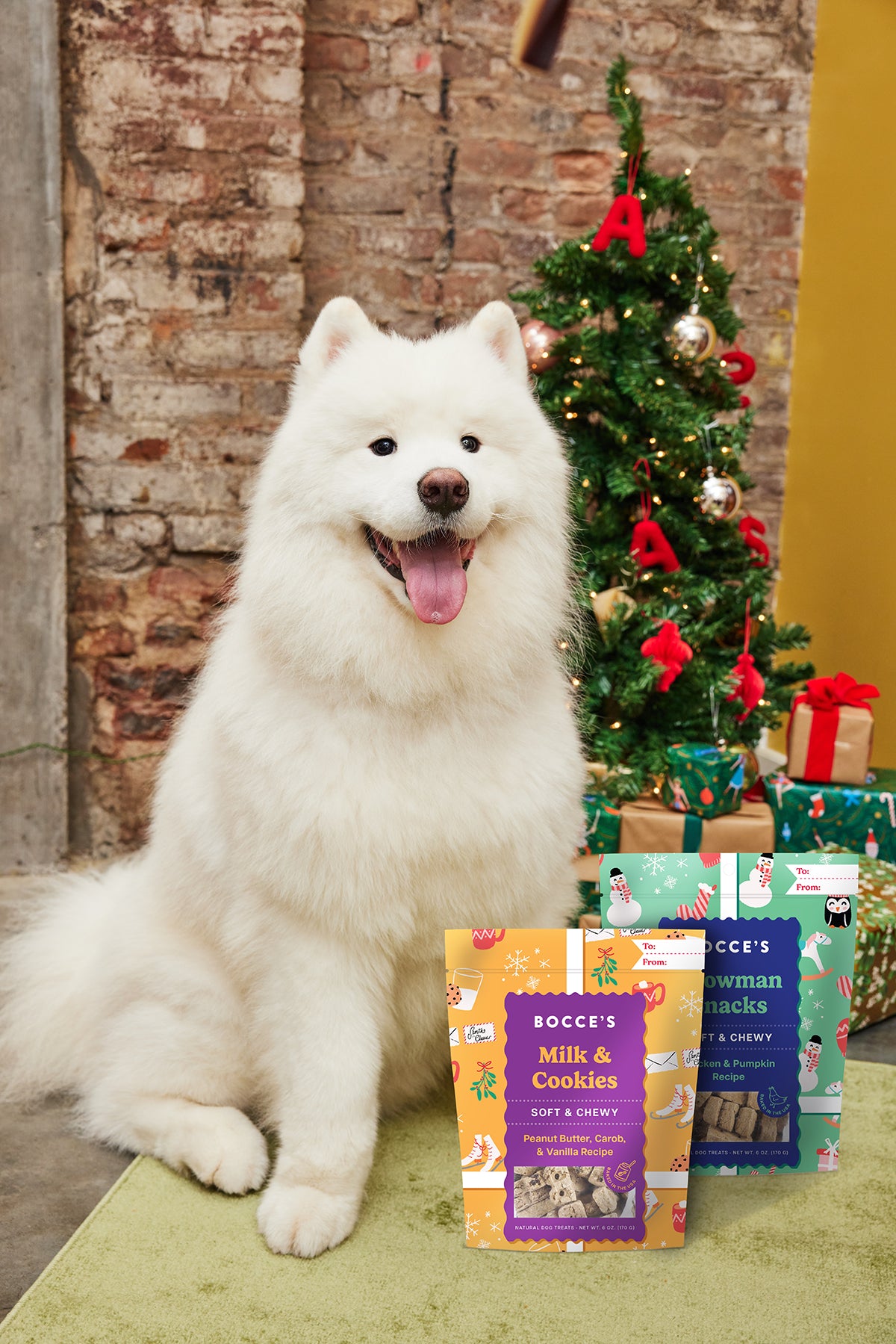 Bocce's Bakery Snowman Snacks Soft & Chewy Dog Treats 6oz