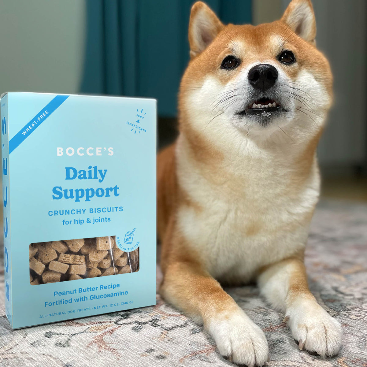 Bocce's Bakery Breath Functional Biscuit Boxes Dog Treats 12oz