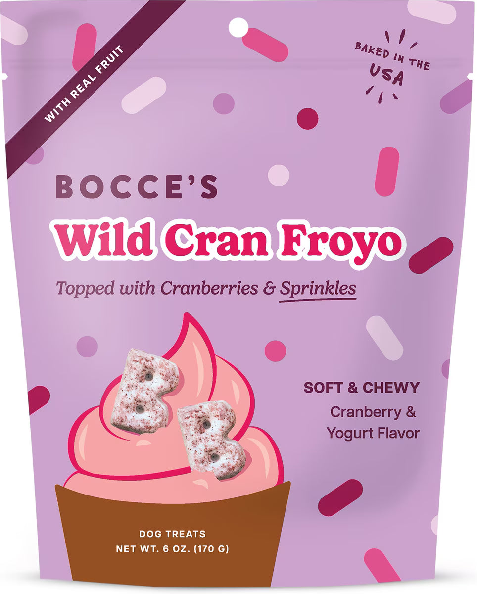 Bocce's Bakery Wild Cran Froyo Soft & Chewy Dog Treats 6oz