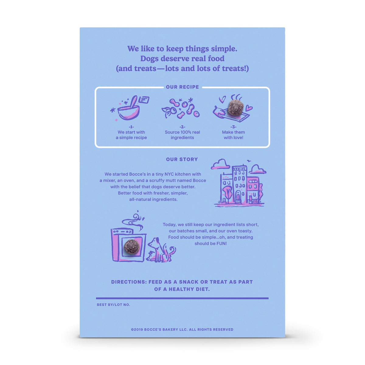 Bocce's Bakery PB + Blueberry Crispies Dog Treats 10oz