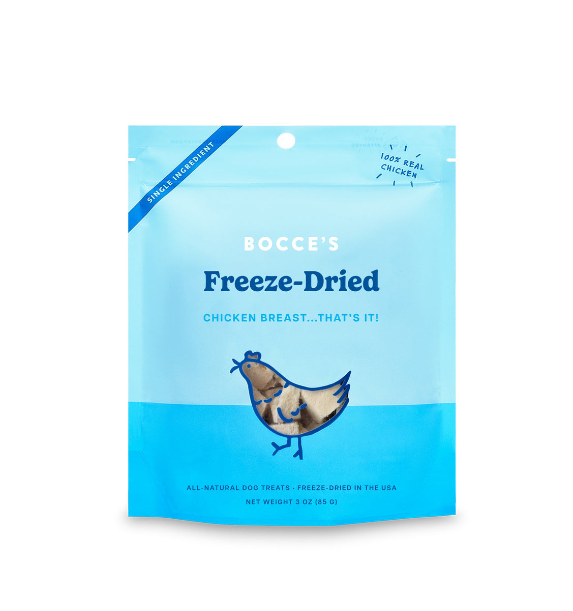 Bocce's Bakery Chicken Breast Freeze Dried Treats 3oz
