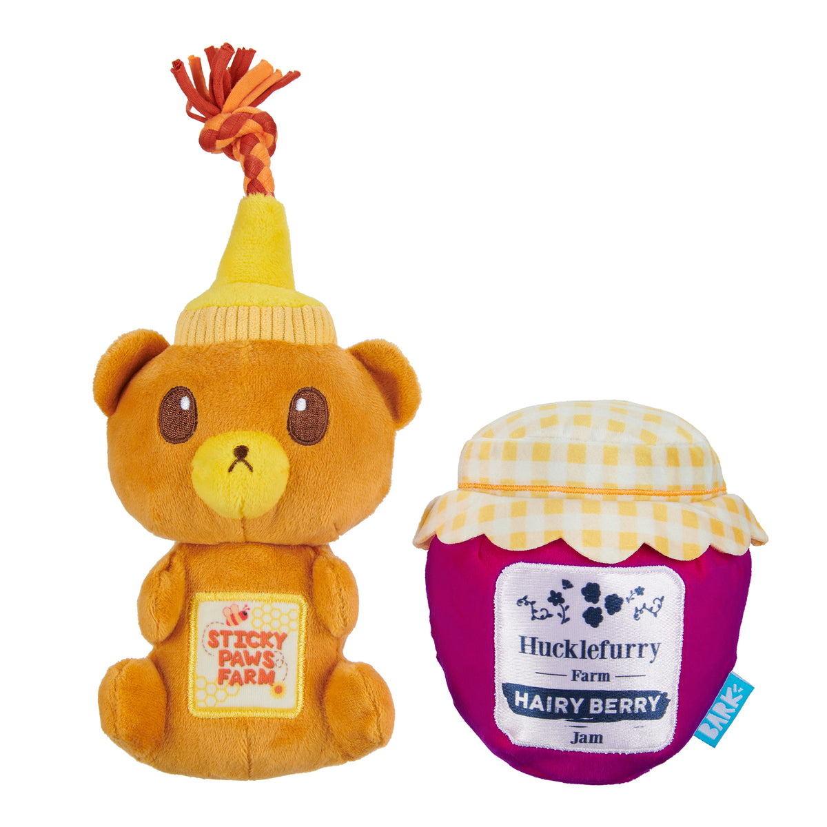 BARK That's My Jam, Honey Plush Dog Toy