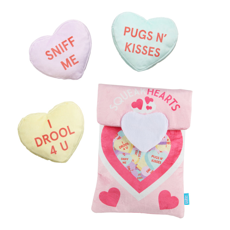 BARK Squeakhearts Dog Toy