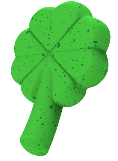 BARK Fur Leaf Clover Dog Toy