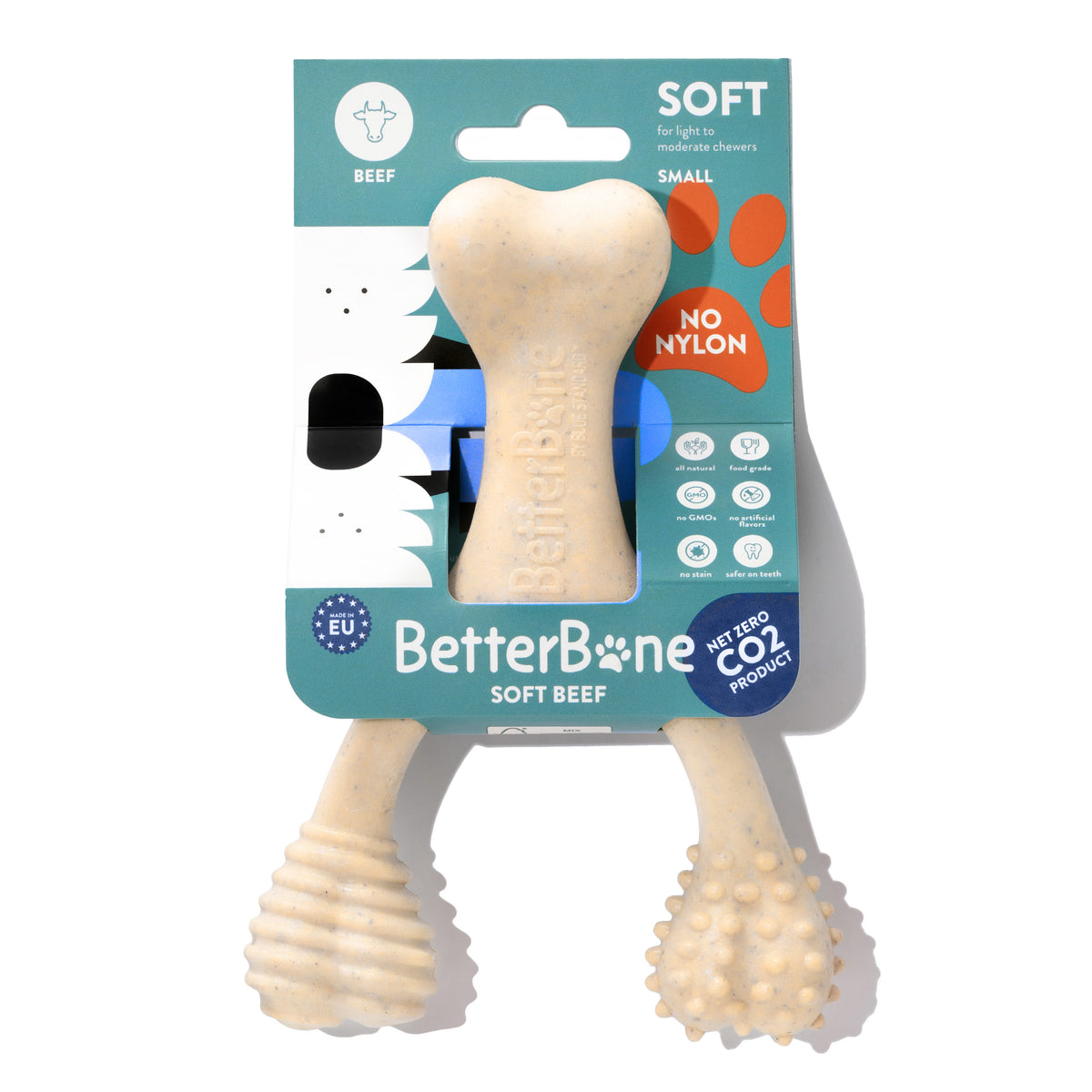 BetterBone Soft Beef Dog Chew Toy Small