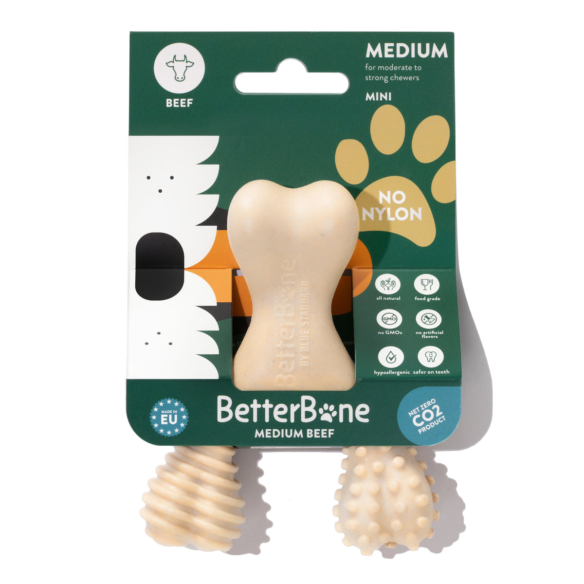 BetterBone Medium Beef Dog Chew Toy Mini