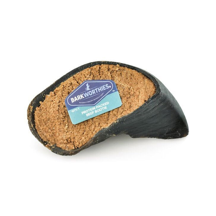 Barkworthies Protein Beef Bootie w/Bully