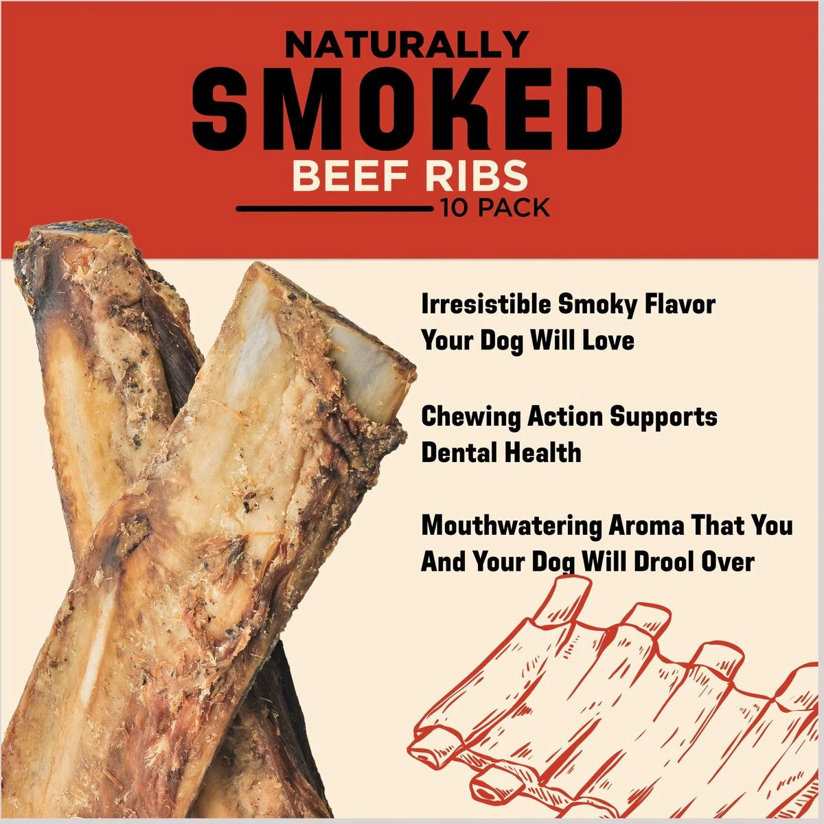 Barkworthies Smoked Rib 10pk