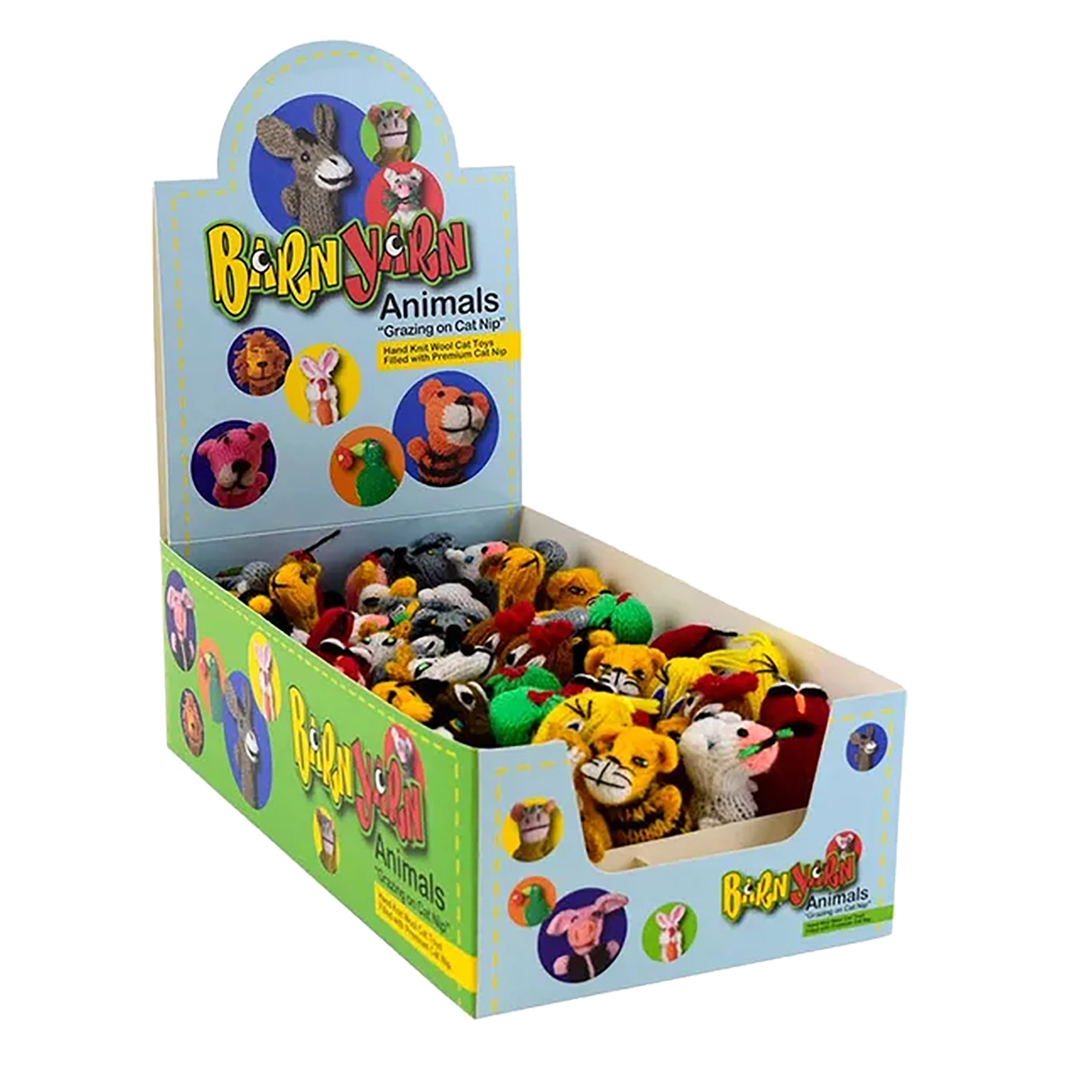 Chilly Dog Barn Yarn Animals Cat Toy 50 pc Display Box