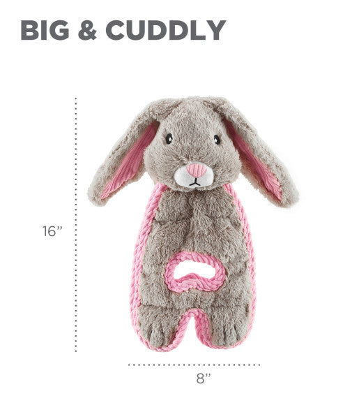 Outward Hound Cuddle Tugs Bunny Plush Dog Toy