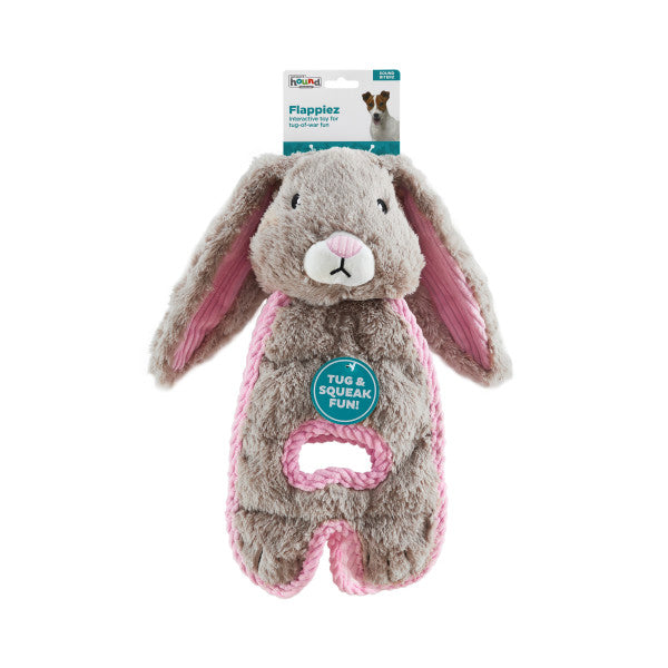 Outward Hound Cuddle Tugs Bunny Plush Dog Toy