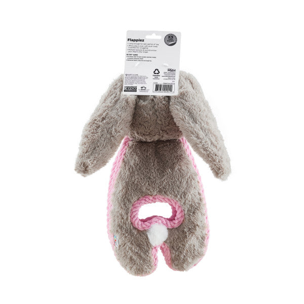 Outward Hound Cuddle Tugs Bunny Plush Dog Toy