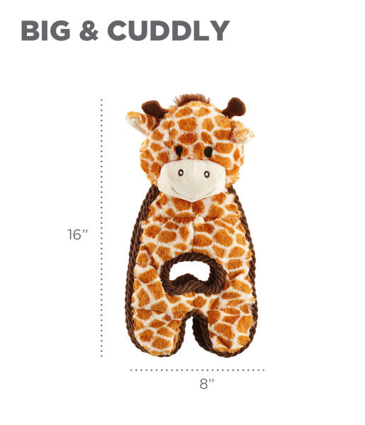Outward Hound Cuddle Tugs Giraffe Plush Dog Toy
