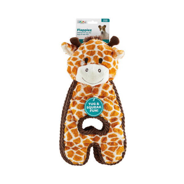 Outward Hound Cuddle Tugs Giraffe Plush Dog Toy