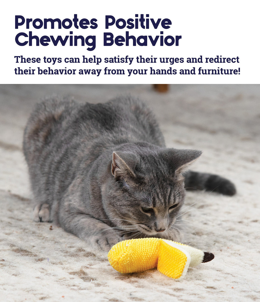 Catstages Dental Banana Yellow Cat Toy