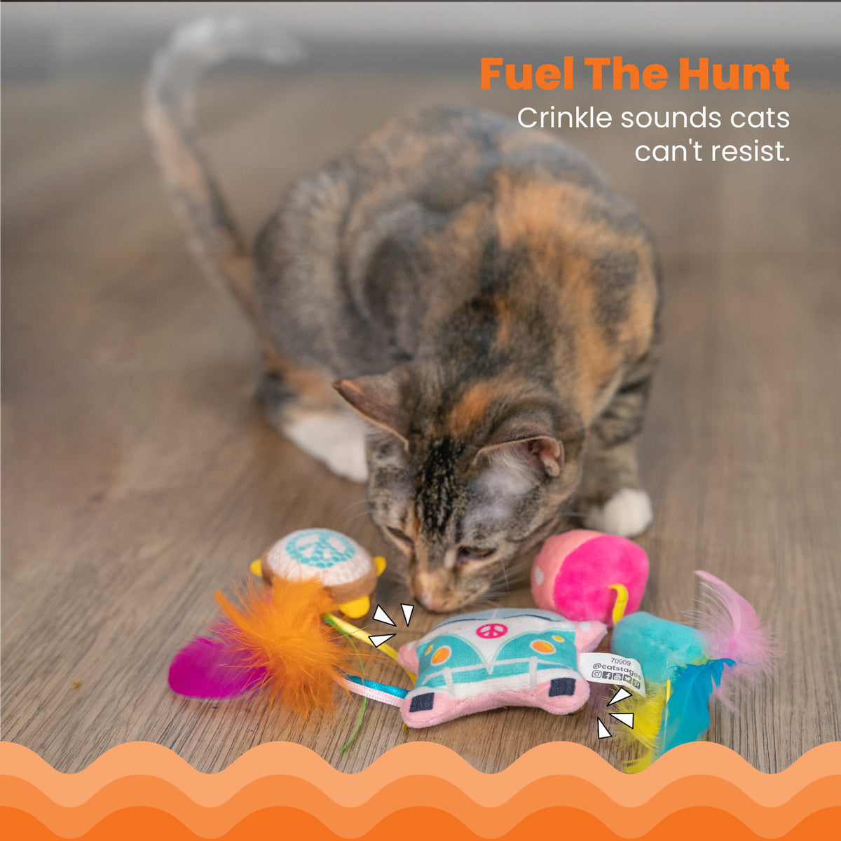 Catstages Festival Themed Catnip Cat Toys 3 Pk