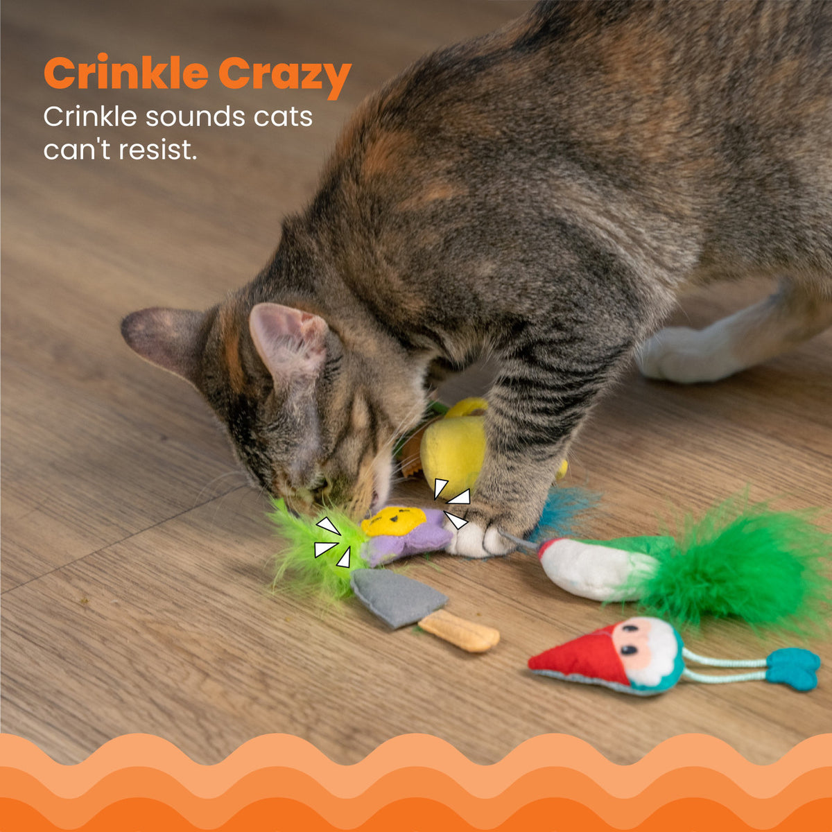 Catstages Garden Fur-ends Cat Toys 6 Pk