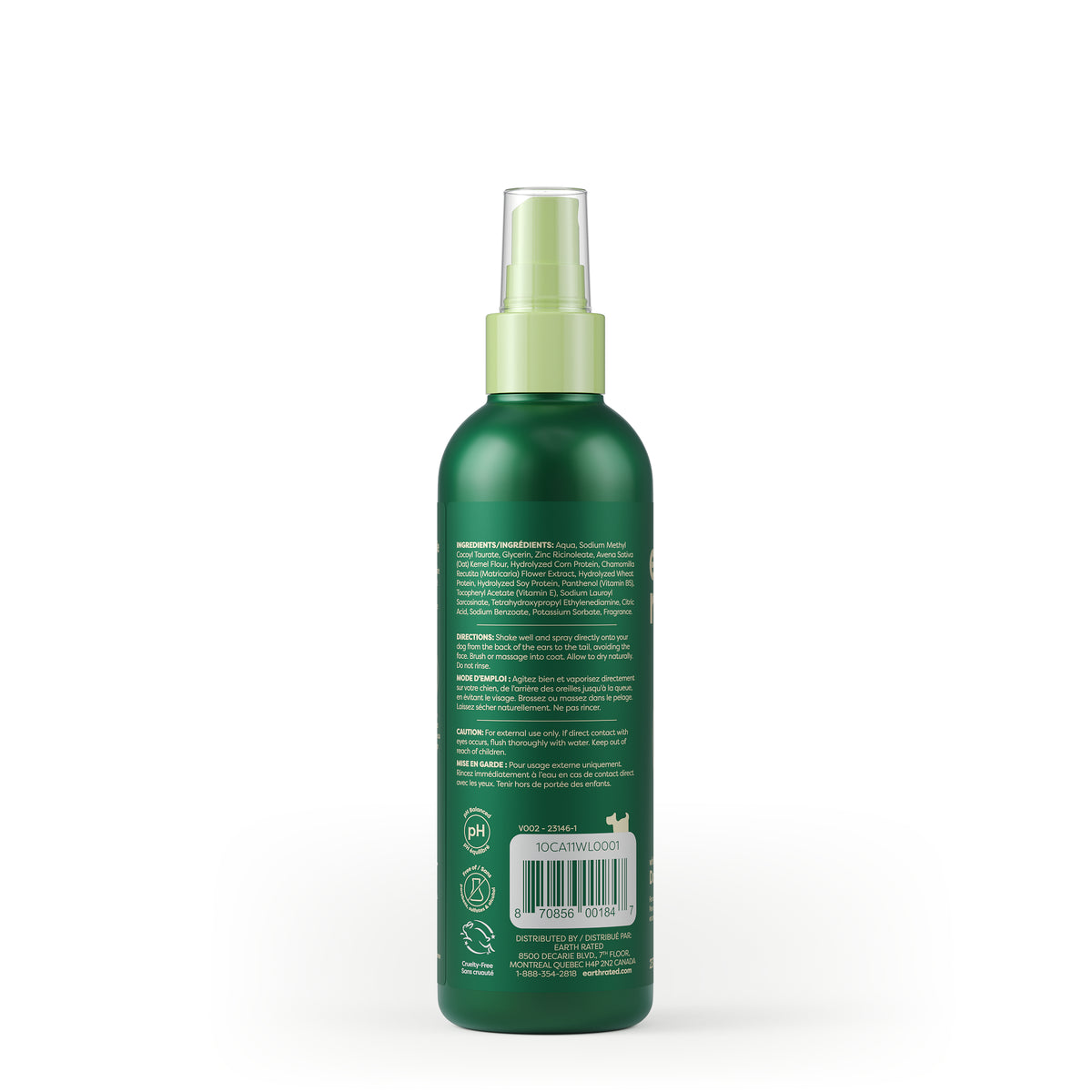 Earth Rated Dog Refresh Mist 8oz