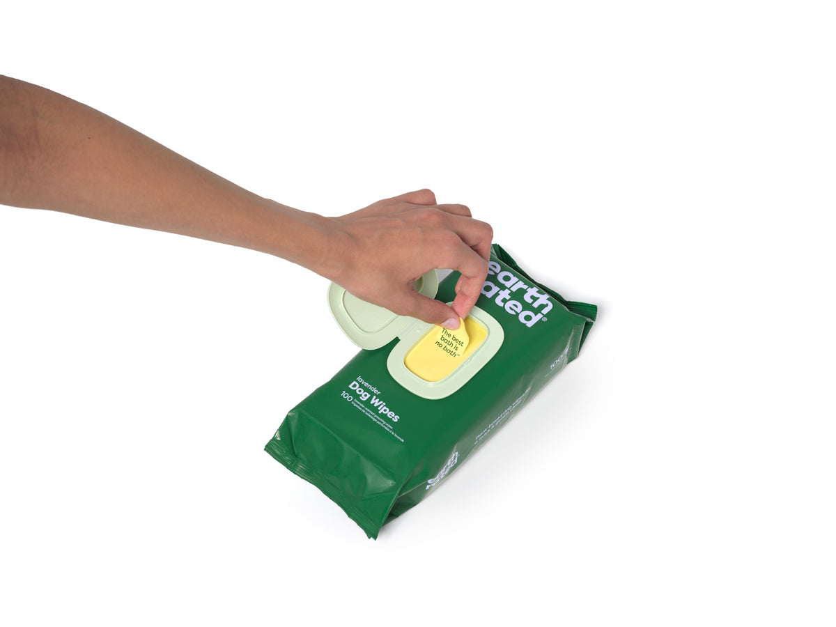 Earth Rated Lavender Dog Grooming Wipes 100ct