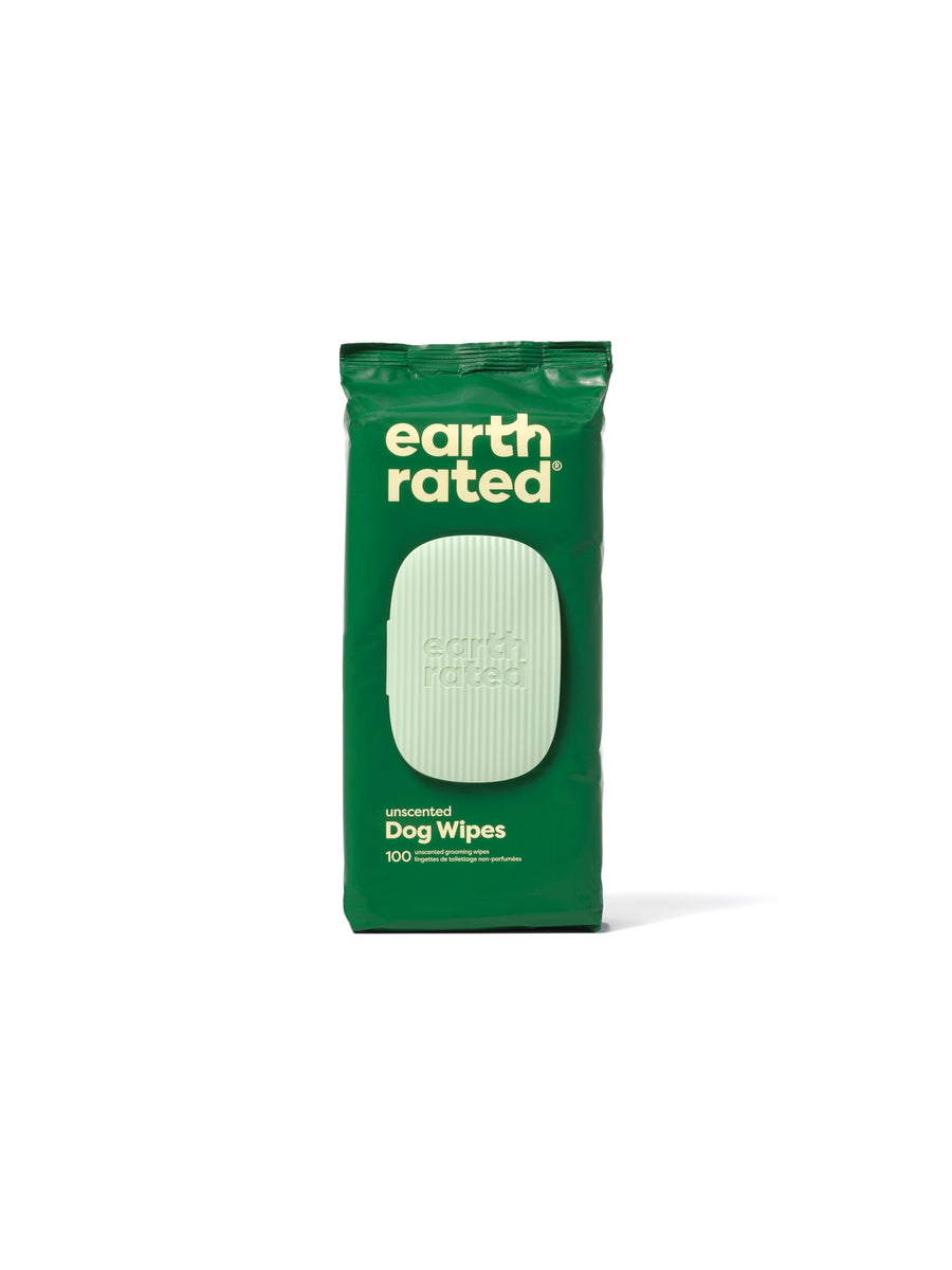 Earth Rated Unscented Dog Grooming Wipes 100ct
