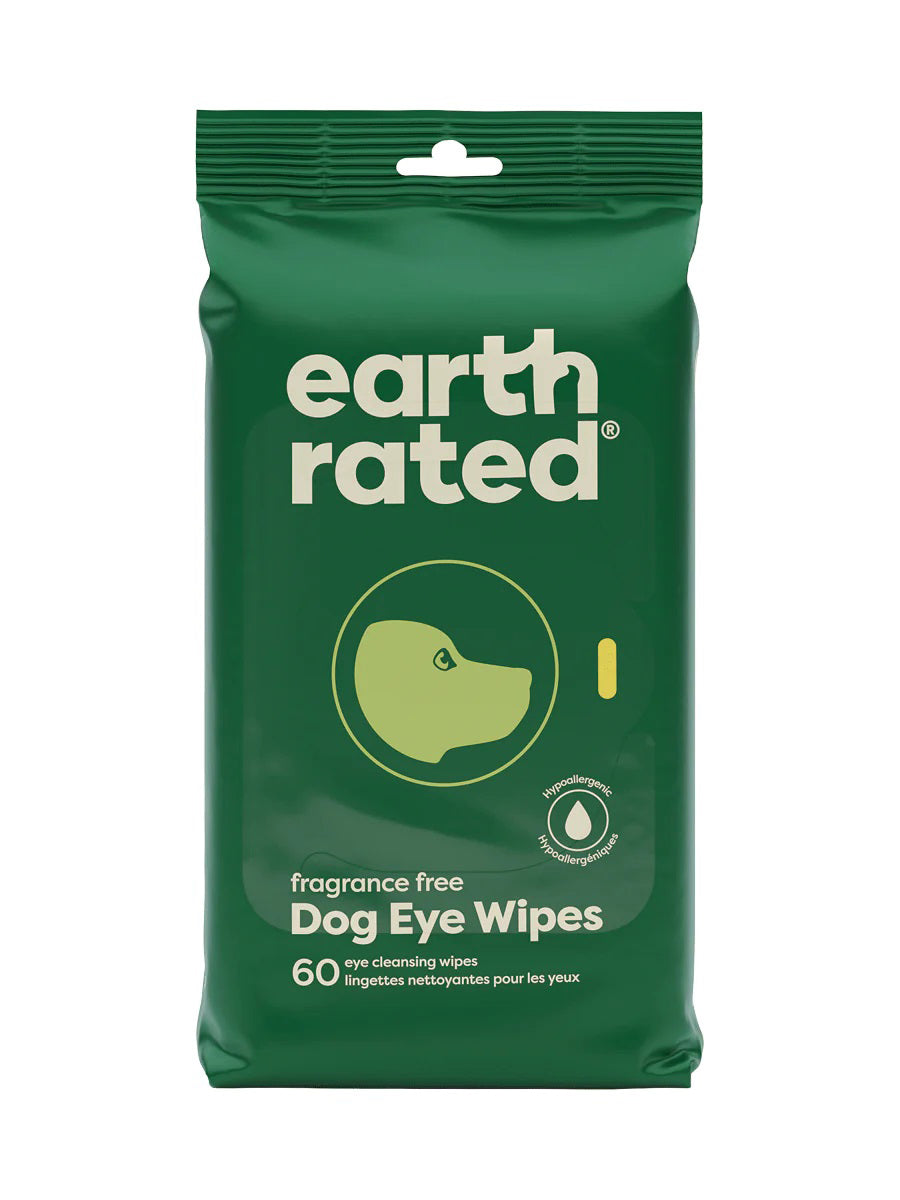 Earth Rated Dog Eye Cleansing Wipes 60ct Case of 6