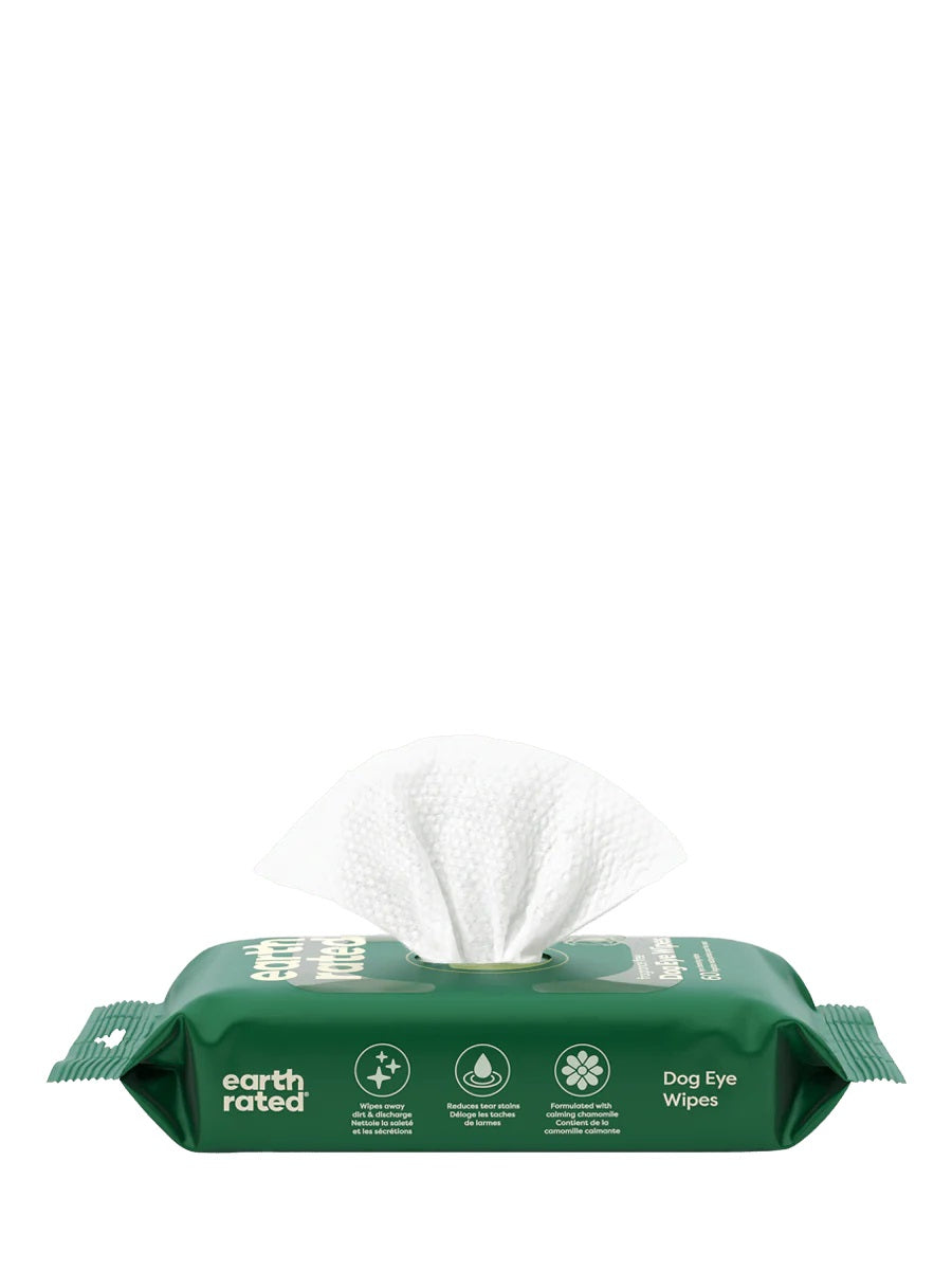 Earth Rated Dog Eye Cleansing Wipes 60ct Case of 6