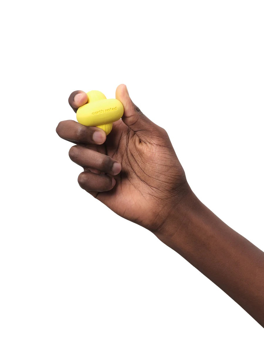 Earth Rated Rubber Fetch Dog Toy Yellow Small