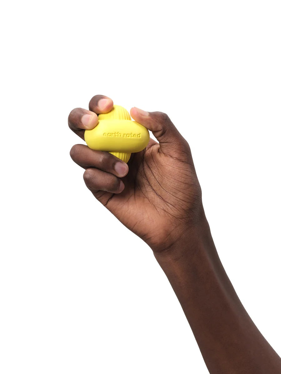 Earth Rated Rubber Fetch Dog Toy Yellow Medium
