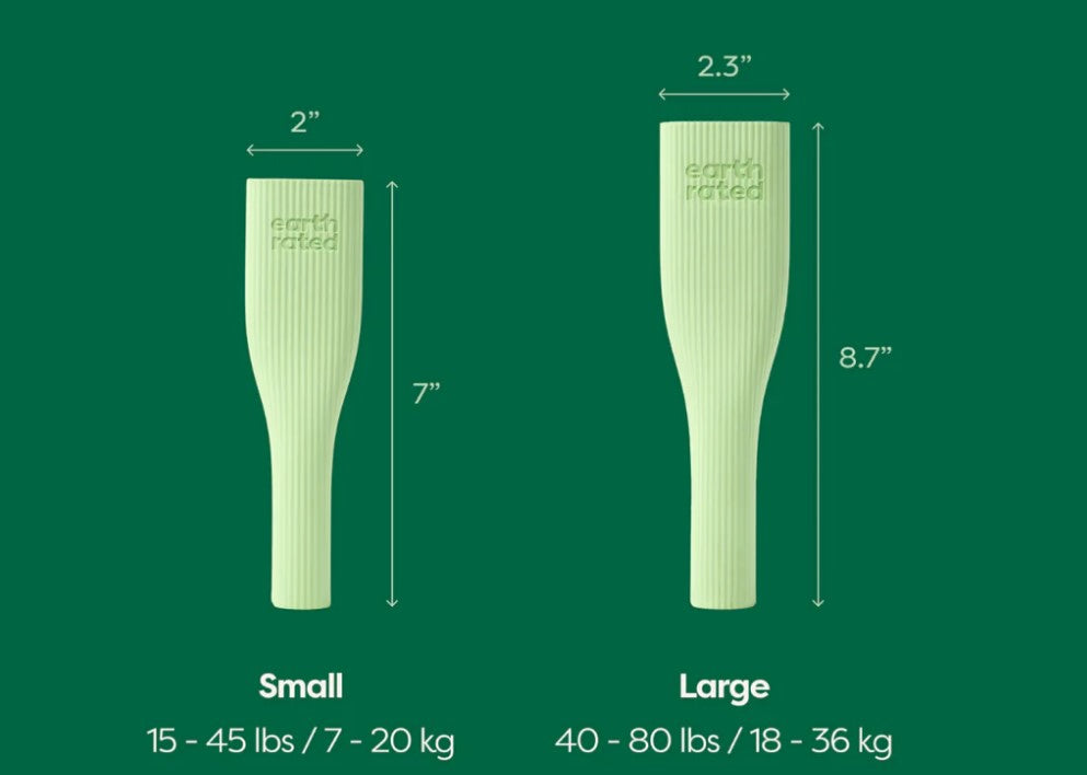 Earth Rated Rubber Chew Dog Toy Green Small