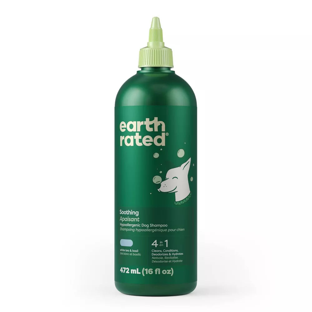 Earth Rated 4 in 1 Hypoallergenic Dog Shampoo Short Coat Soothe 16oz