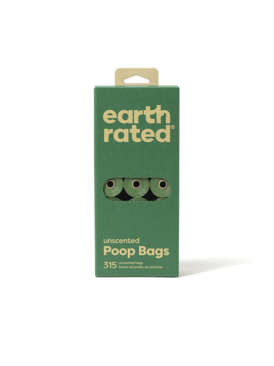 Earth Rated Unscented Poop Bags 315ct on 21 Refill Rolls