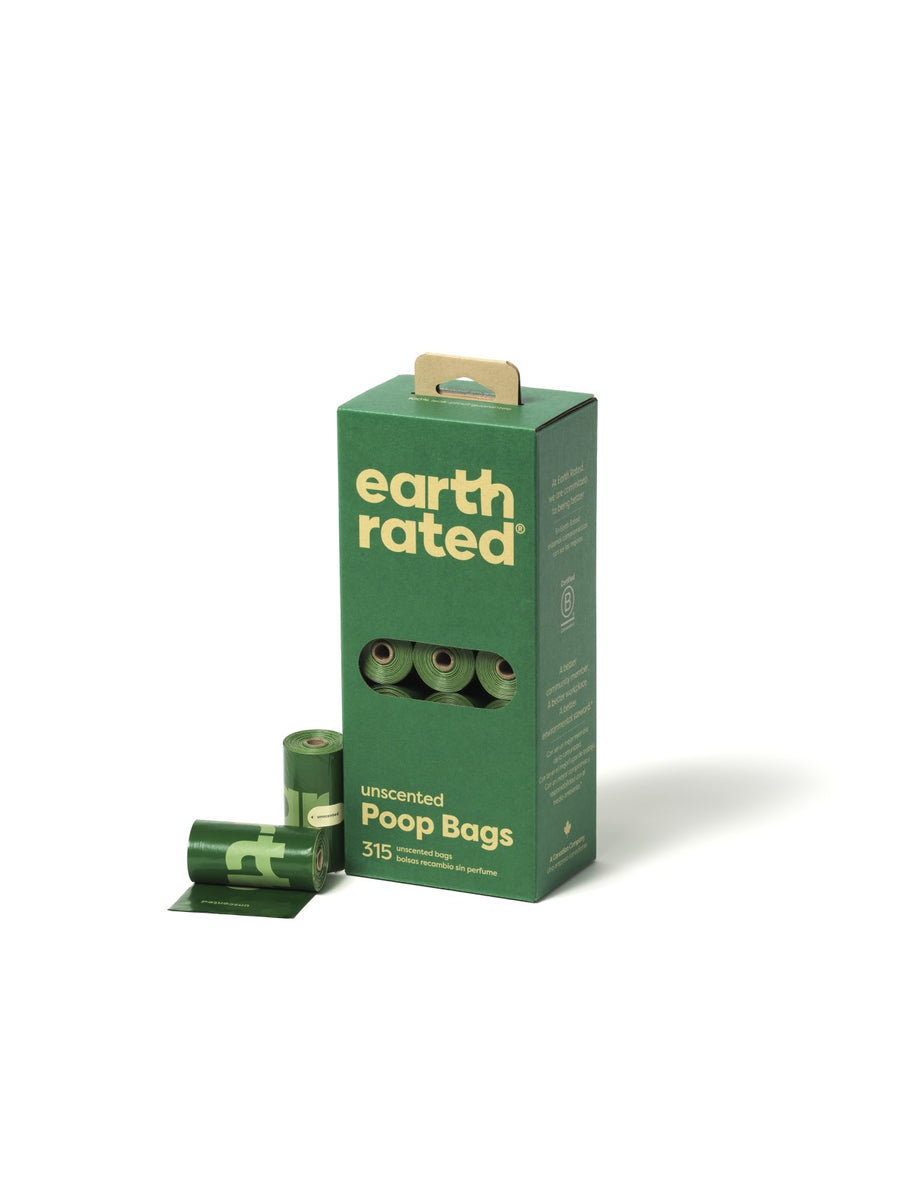 Earth Rated Unscented Poop Bags 315ct on 21 Refill Rolls