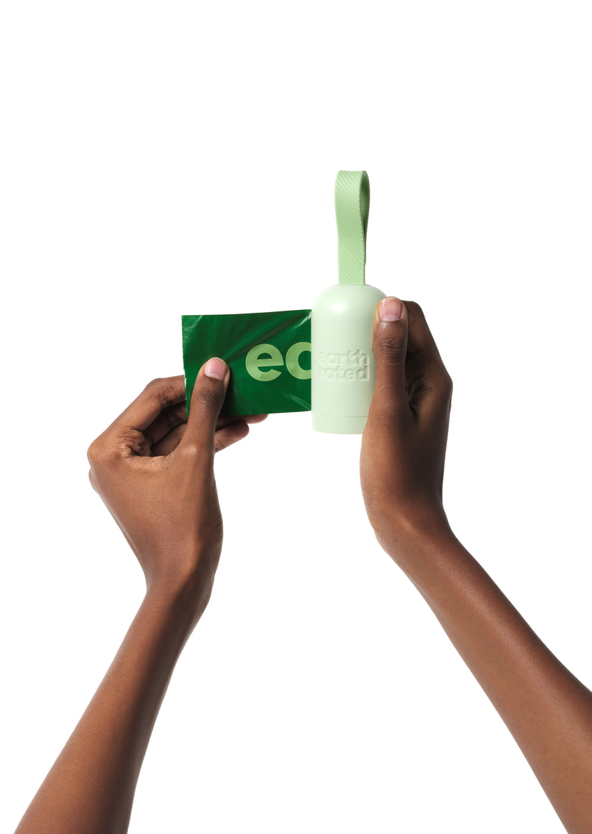 Earth Rated Poop Bag Dispenser with Unscented 15 Bags (Case of 12)