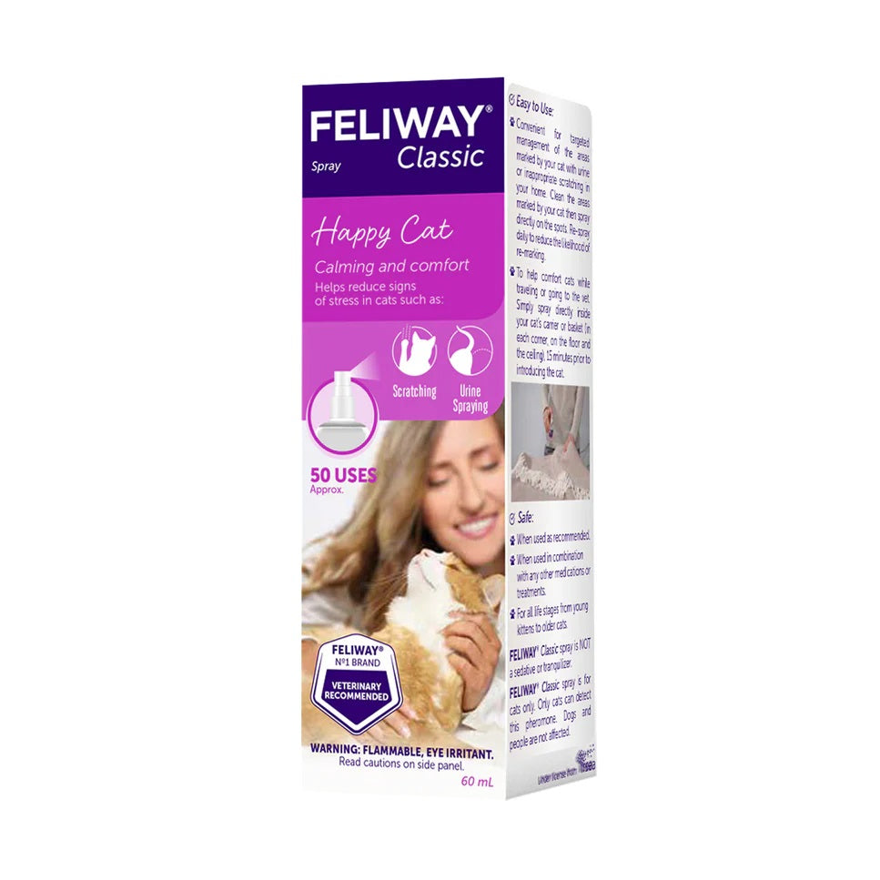 Feliway Classic Cat Calming Pheromone Spray 60 mL