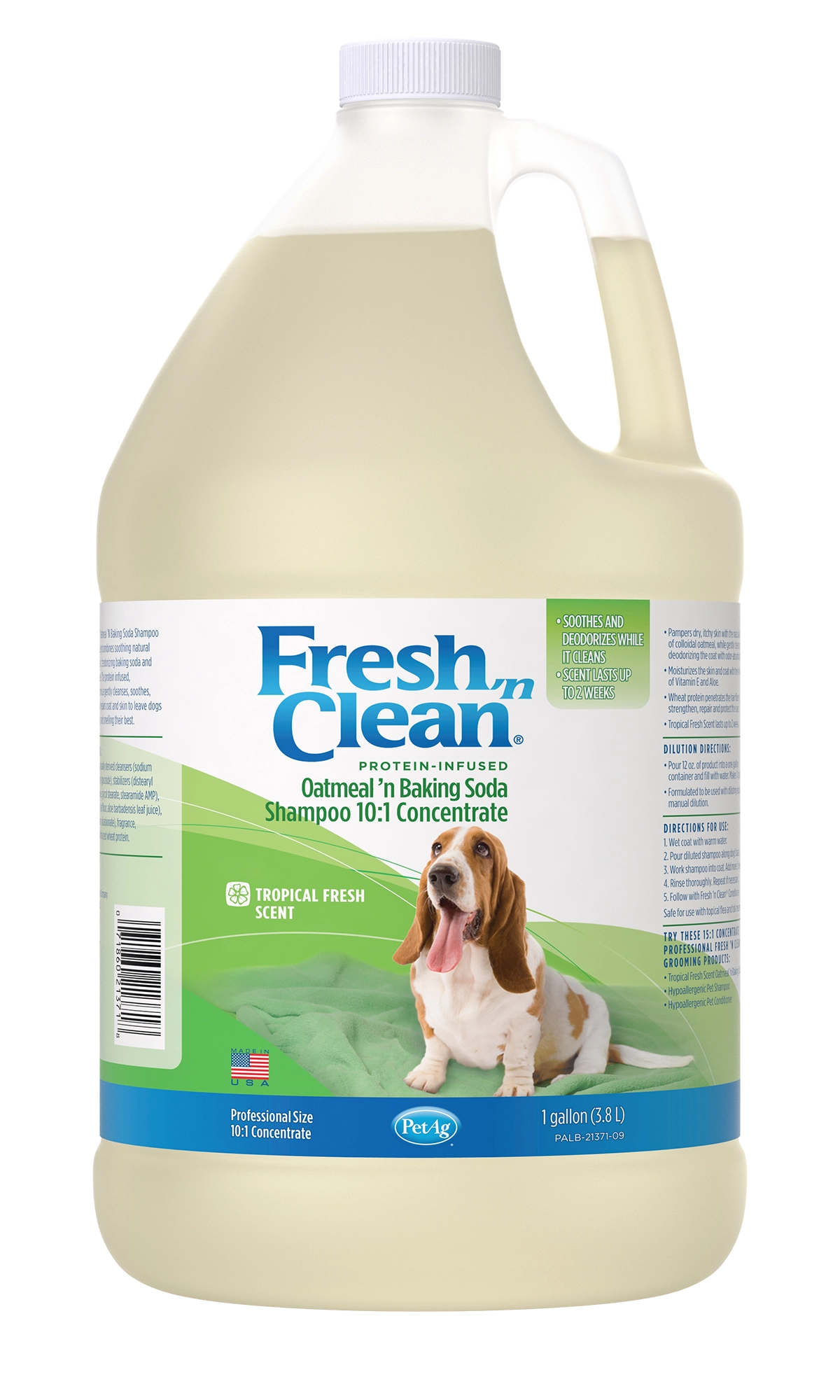 Fresh 'n Clean Oatmeal ’n Baking Soda Shampoo, Tropical Scent, Concentrated 10:1