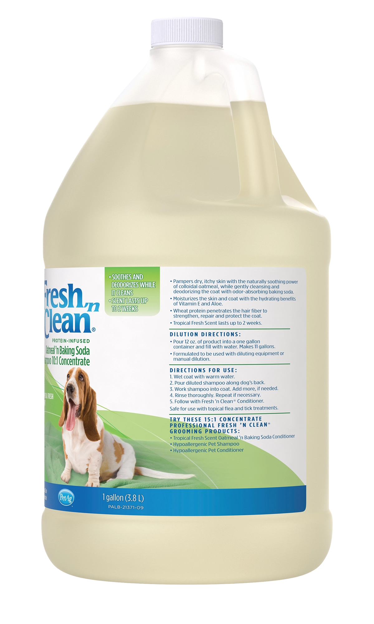 Fresh 'n Clean Oatmeal ’n Baking Soda Shampoo, Tropical Scent, Concentrated 10:1