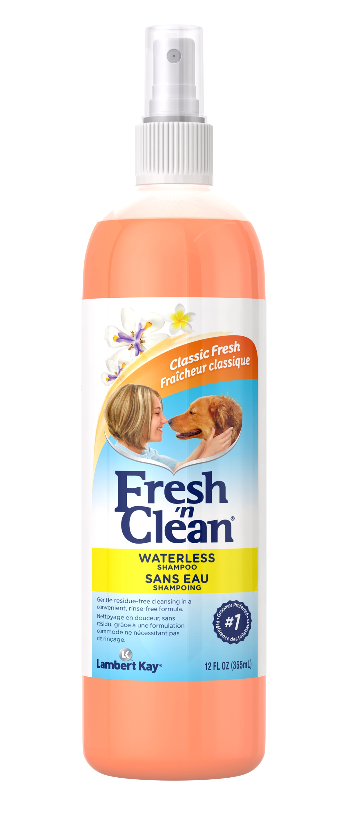 Fresh 'n Clean Waterless Shampoo Classic Fresh Scent, 12 oz.