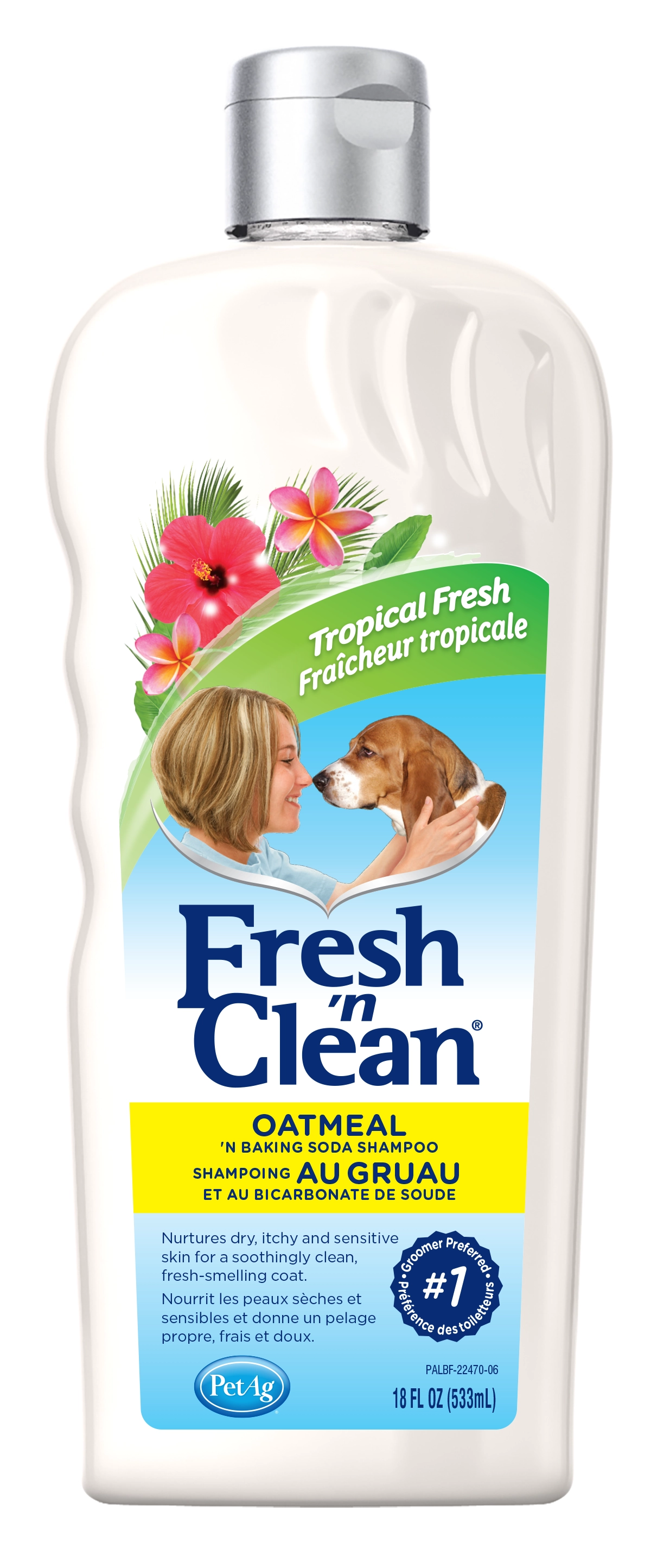 Fresh 'n Clean Oatmeal ’n Baking Soda Shampoo, Tropical Scent, 18 oz.