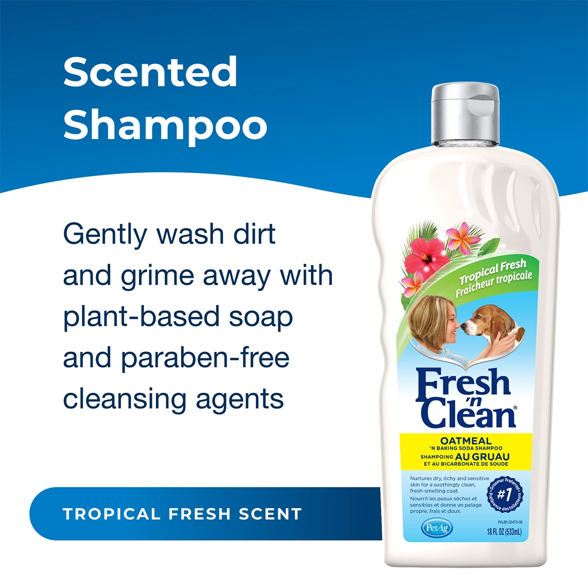 Fresh 'n Clean Oatmeal ’n Baking Soda Shampoo, Tropical Scent, 18 oz.